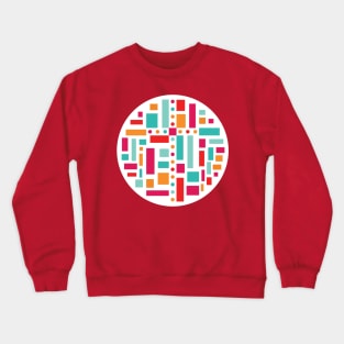 Stained Glass Window Circles 20 Crewneck Sweatshirt